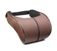 LICOME Appui Tete Voiture pour Chevrolet Trax Orlando Lacetti Nubira Evanda, Cuir Oreillers de Cou, Oreiller de Nuque en Mémoire de Forme, Coussins pour la Nuque pour Voyage/Bureau/Maison,E Coffee