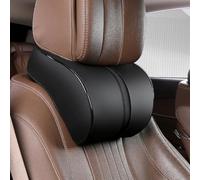LICOME Appui Tete Voiture pour Mercedes Benz GLC/CLA/S Class/GLA/EQC/SL Class/G Class, Cuir Oreillers de Cou, Oreiller de Nuque en Mémoire de Forme, Coussins pour la Nuque pour Voyage/Bureau/Maison