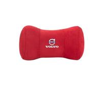 LICOME Appuie-tête Coussin de Cou pour Volvo S60 S80 S90 XC40 XC60 XC90 V40 V60 V70 V90, Appui-tête Siège de Voiture Cou Oreiller Cou Reste, Coussin Appuie Tete Voiture pour Voyage et Conduite,B Red