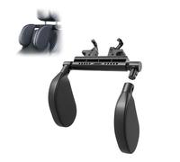 LICOME Appuie Tete Voiture pour VW Spacefox 2016 2017 2018 2019 2020 2021-2026, Coussin Voiture Repose Tete Reglable, Support Nuque Siege Auto, Confort Trajet, Oreiller Memoire de Forme,A Black