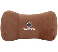 LICOME Oreiller d'appui-tête de Voiture pour Volvo S60 S80 S90 XC40 XC60 XC90 V40 V60 V70 V90, Coussin Appuie Tete, Coussin Nuque Soutien Cou Respirant Siège Voiture Appui-tête,C Brown