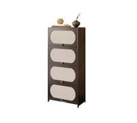 LICONG-2020 Armoire à Vaisselle Buffet/bibliothèque d'angle à 4 Niveaux avec tiroirs for Le Rangement et la présentation dans Salon