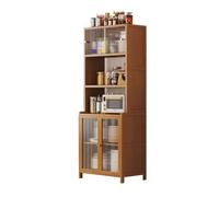 LICONG-2020 Armoire à Vaisselle Buffet Mural Haut en Verre avec Rangement intégré, Style rétro, Meuble de Multifonctionnel for Salon