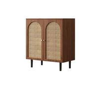 LICONG-2020 Armoire à Vaisselle Petit Buffet Moderne et Simple en rotin, Rangement à Double Porte for la Maison, Un Restaurant ou Une Cuisine