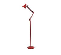 LICONG-2020 Lampes verticales Lampe de bureau verticale pliable à bras long et spectre complet, protection des yeux, for l'apprentissage l'étude (sans source lumineuse)(Red)