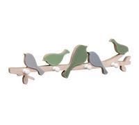 LICONG-2020 Porte-manteau suspendu Porte-manteau mural en bois for entrée, crochets for chapeaux, sacs, manteaux et laisses for animaux(Green)