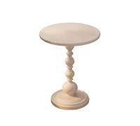 LICONG-2020 Table d'appoint Table d'appoint de canapé rétro en Fer - Petite Table Basse Ronde for Balcon, Salon, Chevet(Blanc,Grand)