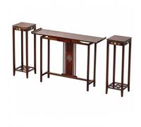 LICONG-2020 Table d'autel Ensemble de Table Console en Bois Ouvert | Accent sculpté(XL)