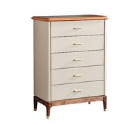 LICONG-2020 Tiroirs de Coffre Commode de Grande capacité en Cuir Microfibre 5 tiroirs Chevet Tiroir Armoire Rangement for Chambre à Coucher avec poignée Laiton