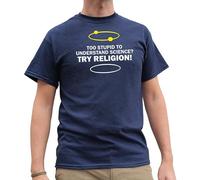 LICORICE KUMQUAT Too Stupid to Understand Science Mens T Shirt Navy S