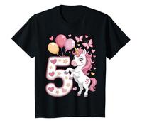 Licorne 5ème Anniversaire Fille 5 Ans Cheval I Am 5 Ans Enfants T-Shirt