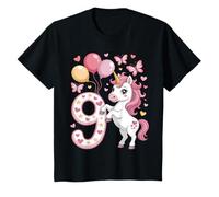Licorne 9e Anniversaire Fille 9 Ans Cheval I Am 9 Ans T-Shirt