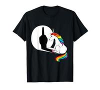 Licorne à doigt du milieu Licorne cadeau de l'ombre T-Shirt