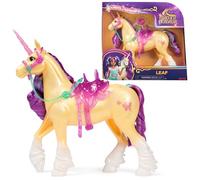 Licorne Academy - 28 cm - Licorne Originale d'Ava sur la série Netflix - avec véritable crinière et Queue - Bride et Selle Amovibles - Brosse - pour Enfants à partir de 4 Ans