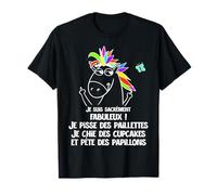 Licorne Adulte Humour Homme Papa Fête des Pères T-Shirt