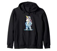 Licorne amusante en pyjama pour une ambiance de rêve Sweat à Capuche