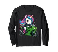 Licorne amusante - Moto pour garçons, filles, hommes, femmes, enfants et adultes Manche Longue