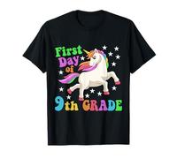 Licorne amusante pour la rentrée scolaire du premier jour de la neuvième année T-Shirt
