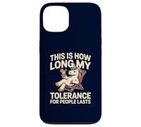 Licorne Amusante « This is How Long My Tolerance for People Lasts » Coque pour iPhone 13