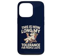 Licorne Amusante « This is How Long My Tolerance for People Lasts » Coque pour iPhone 13 Pro