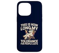 Licorne Amusante « This is How Long My Tolerance for People Lasts » Coque pour iPhone 14 Pro Max
