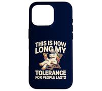 Licorne Amusante « This is How Long My Tolerance for People Lasts » Coque pour iPhone 16 Pro