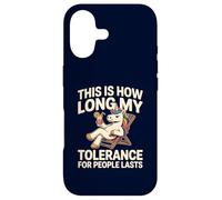 Licorne Amusante « This is How Long My Tolerance for People Lasts » Coque pour iPhone 17