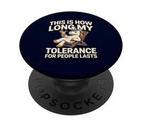 Licorne Amusante « This is How Long My Tolerance for People Lasts » PopSockets PopGrip Adhésif