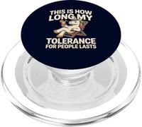 Licorne Amusante « This is How Long My Tolerance for People Lasts » PopSockets PopGrip pour MagSafe