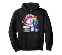 Licorne Arc-en-Ciel avec Tambour Magique Sweat à Capuche