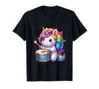 Licorne Arc-en-Ciel avec Tambour Magique T-Shirt