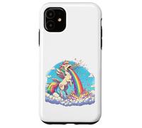 Licorne Arc-en-Ciel Famille Love is Love Animal Fabuleux Coque pour iPhone 11