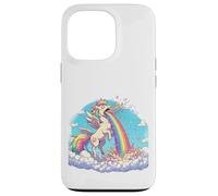 Licorne Arc-en-Ciel Famille Love is Love Animal Fabuleux Coque pour iPhone 13 Pro