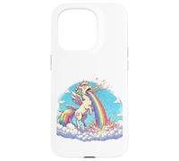 Licorne Arc-en-Ciel Famille Love is Love Animal Fabuleux Coque pour iPhone 15 Pro