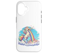 Licorne Arc-en-Ciel Famille Love is Love Animal Fabuleux Coque pour iPhone 16