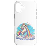 Licorne Arc-en-Ciel Famille Love is Love Animal Fabuleux Coque pour iPhone 16 Plus