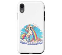 Licorne Arc-en-Ciel Famille Love is Love Animal Fabuleux Coque pour iPhone XR