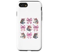 Licorne Arc-en-Ciel Fille Coquette nœud Rose Maman Coque pour iPhone SE (2020) / 7/8