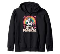 Licorne Arc en Ciel Kawaii Stay Magical Enfant Sweat à Capuche