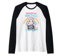 Licorne Arc-en-Ciel Magique 100 Jours d'école Manche Raglan