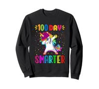 Licorne Arc-en-Ciel pour 100e Jour d'école 100 Jours Sweatshirt
