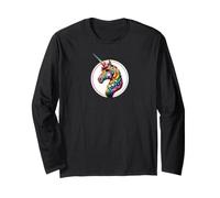 Licorne Arc-en-Ciel tolérance liberté Amour LBGTQ+ CSD Cheval Manche Longue
