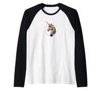 Licorne Arc-en-Ciel tolérance liberté Amour LBGTQ+ CSD Cheval Manche Raglan