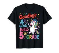 Licorne au revoir 4e année pour petite fille Dernier jour d'école T-Shirt