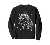 Licorne avec cœurs Sweatshirt