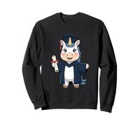 Licorne avec Tenue de Graduation Sweatshirt