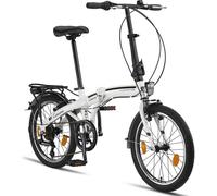 Licorne Bike Conseres Premium Falt Bike en 20 pouces - Vélo pour hommes, garçons, filles et femmes - Shimano 6 vitesses - Vélo hollandais