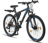 Licorne Bike Effect Premium Mountainbike cadre aluminium Shimano,Pouce:26.00;Couleur:Noir/Bleu (2xDisc-Brake)