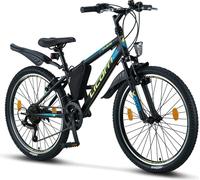Licorne Bike Guide Premium Mountainbike Shimano,Couleur:Noir/Bleu/Lime;Pouces:24