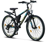 Licorne Bike Guide Premium Mountainbike Shimano,Couleur:Noir/Bleu/Lime;Pouces:26